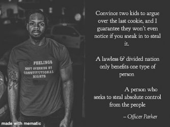 Officer Parker argue over a cookie.jpg