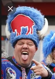 Buffalo Bills fan headgear.JPG