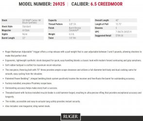 Ruger American Go Wild Edition 6.5 Creedmoor Specs.jpg Ruger American Go Wild Edition 6.5 Creedmoor Specs.jpg